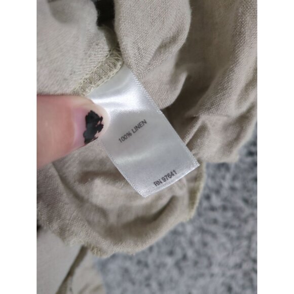 J. JILL LOVE LINEN Pull-On Pants SZ XL TALL Beige Coastal Grandma‎ Beach Lagen - Picture 6 of 8